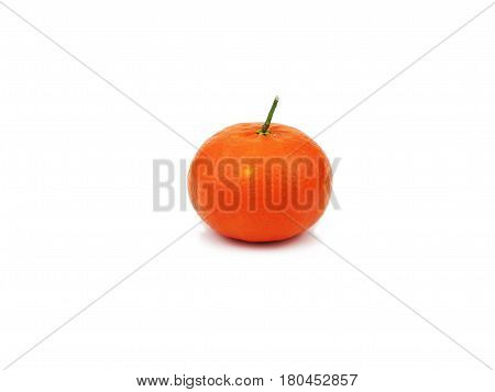 organic fresh orange isolated on white background