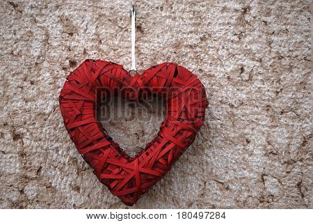 Photo illustration First floor Red Heart ornamental
