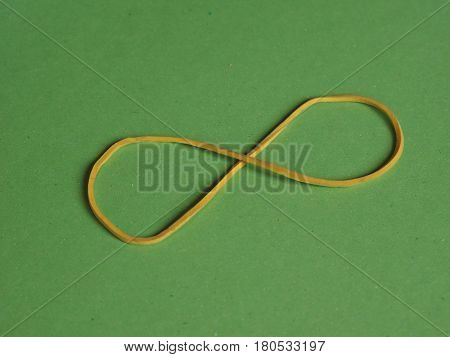 Rubber Band Infinity Sign