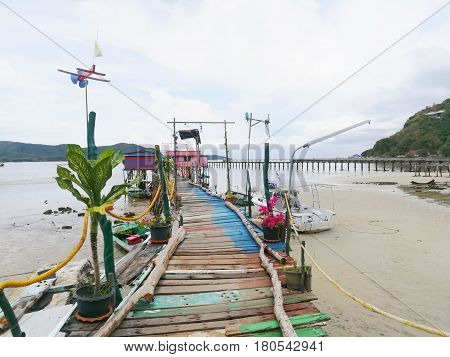 Home stay in sea at beach of province of Thailand