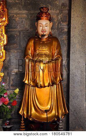 Interior Of The Bich Dong Pagoda, Ninh Binh, Vietnam
