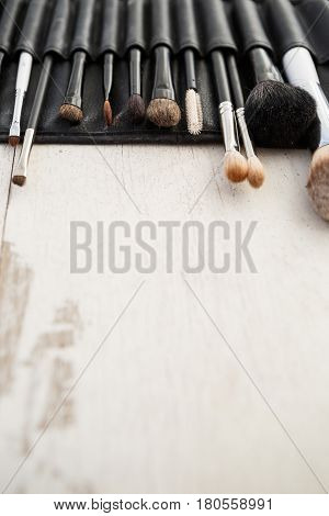 Collection Of Visagiste Brushes For Make Up