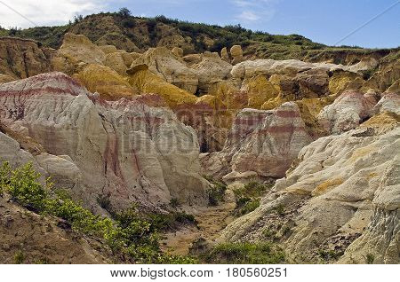 A view of Paint Mine Park near Calhan east of Colorado Springs CO