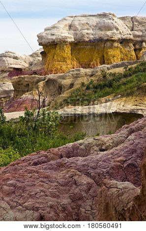 A view of Paint Mine Park near Calhan east of Colorado Springs CO