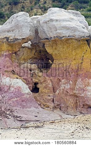 A view of Paint Mine Park near Calhan east of Colorado Springs CO