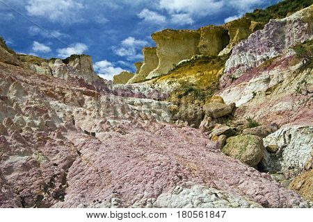 A view of Paint Mine Park near Calhan east of Colorado Springs CO