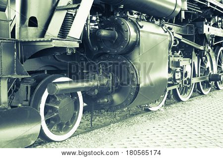 Details Of Polish Steam Locomotive.