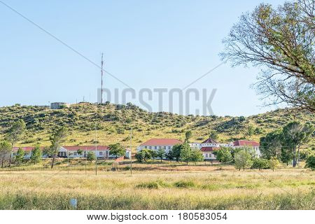 PHILIPPOLIS SOUTH AFRICA - MARCH 21 2017: A school building in Philippolis the oldest town in the Free State Province