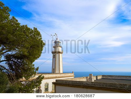 Cap de la Nau Nao cape lighthouse in Xabia Javea Mediterranean sea of Alicante Spain