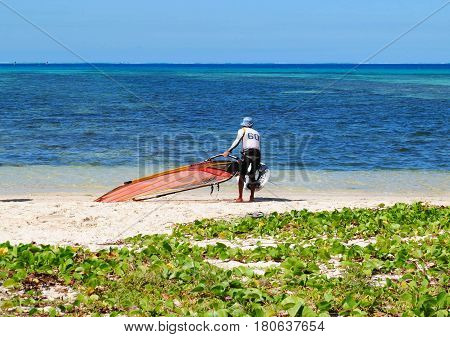 Surfing at Micro Beach, Saipan
Micro Beach is one of the favorite surfing destinations in the Northern Mariana Islands.
