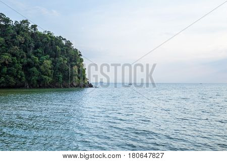 Tropical beach and island in Andaman Sea Thailand