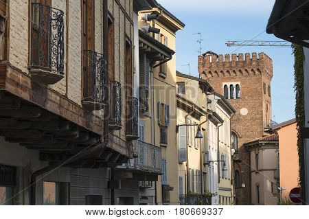 Monza (Brianza Lombardy Italy): historic buildings along via Lambro