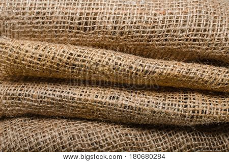 Sacking Decorative Jute close up old background