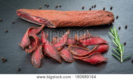 Armenian Basturma. Beef Cured And Spice