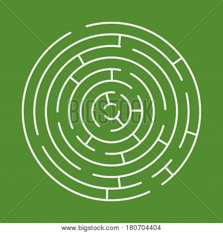 Maze Labyrinth With Entry And Exit.
