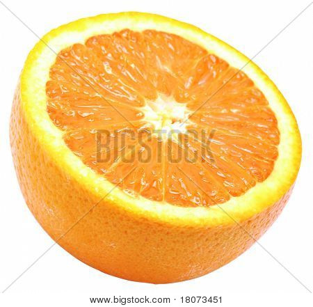 fresh orange half