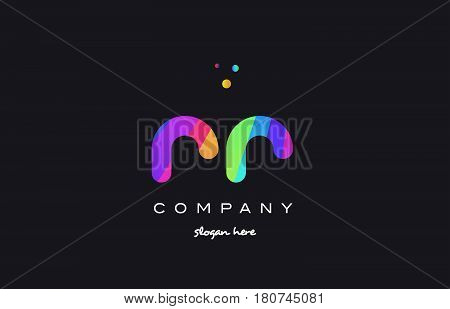 Rr R  Colored Rainbow Creative Colors Alphabet Letter Logo Icon