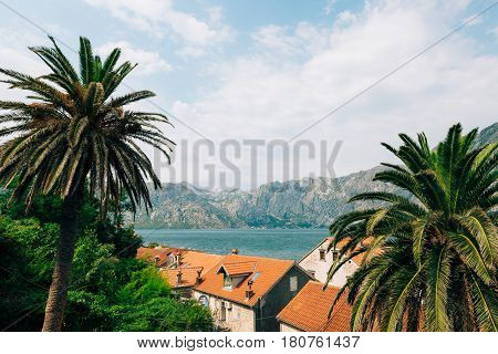 Prcanj, Montenegro, view from the Church of the Nativity of the Blessed Virgin.