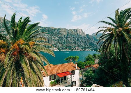 Prcanj, Montenegro, view from the Church of the Nativity of the Blessed Virgin.