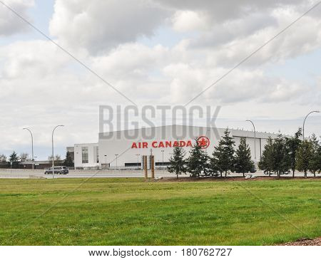 April 9 2017-Air Canada near YVR airport at Richmond, BC Canada