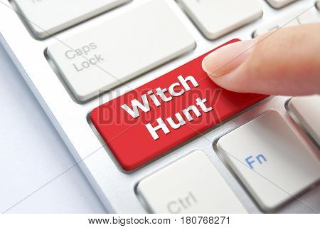 Cyber bullying / Social media witch hunting concept