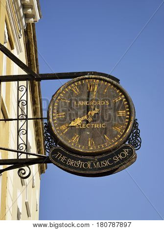 The Old Bristol Master Clock College Green Bristol This was the Master Time Clock for Bristol Time which was ten minutes behind London Time before GMT was introduced