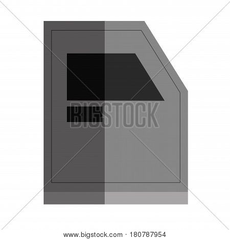 bunker truck door icon vector illustration design