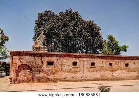 Gorakh Nath Temple in Gor Khuttree historical site Tehsil park in Peshawar Pakistan
