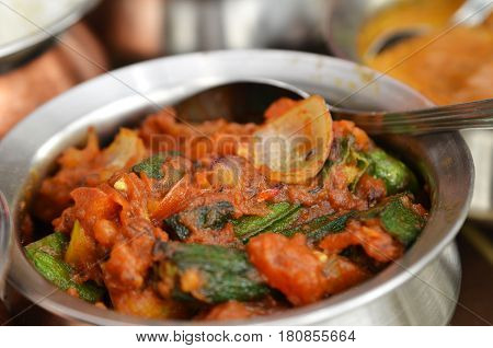 Bhindi Masala Or Okra Curry