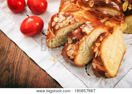 Easter Bread On A Table