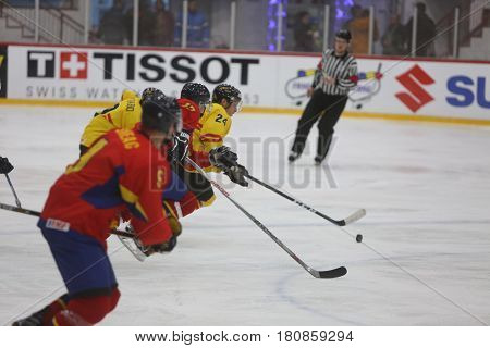 2017 Iihf Ice Hockey World Championship - Romania Vs Spain