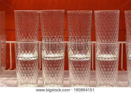 Fashion glass glass Rostov-on-Don Russia March 18 2017. Photo taken at the mall.
