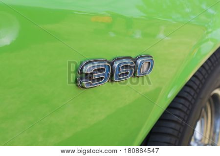 Amc Amx 360 Emblem On Display