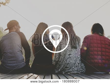 Travel Destination Direction Gps Icon