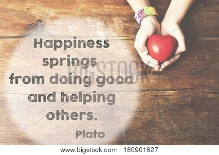 Happiness Springs Plato