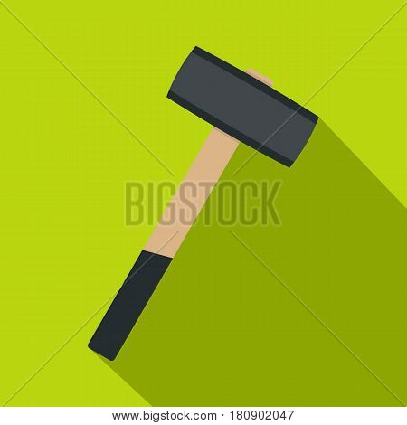 Sledgehammer icon. Flat illustration of sledgehammer vector icon for web
