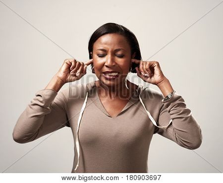 Black woman hearing anything