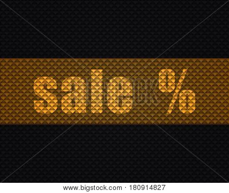 gold and black abstract background. advertising geometric banner.