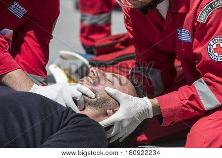 First Aid, Victim Liberation In An Car Accident