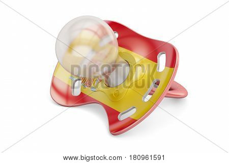 Spanish Maternity and birthrate in Spain concept 3D rendering