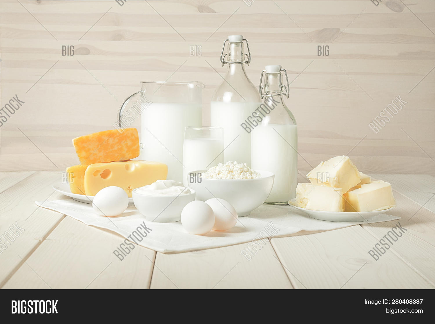 Milk Cottage Cheese Image Photo Free Trial Bigstock