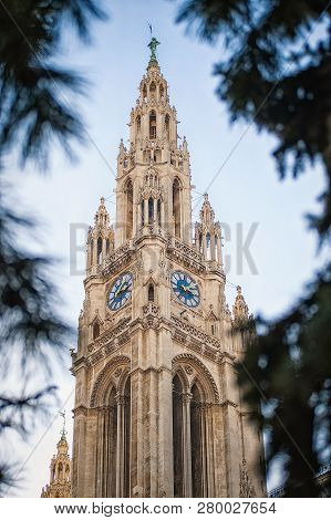 Viena, City Hall. Wiener Rathaus. Spring Time