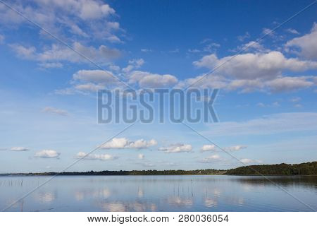 View Of Fjord And Meadows Near Holbaek, Denmark