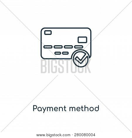 Payment Method Icon In Trendy Design Style. Payment Method Icon Isolated On White Background. Paymen