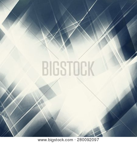 Grey Geometric Striped Ornament. Modern Stylish Texture. Oink And Blue Linear Braids. Trendy Color G