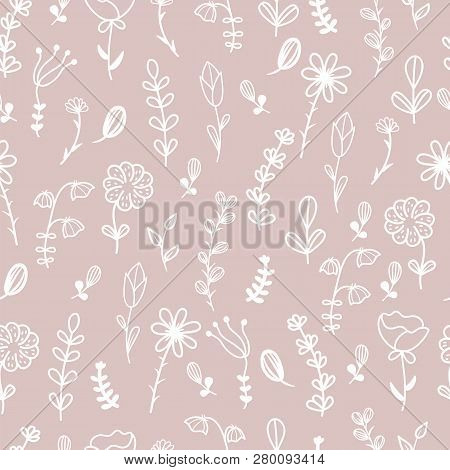Hand Drawn Floral Seamless Pattern