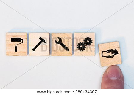 Concept Image Contract Or Contract For A Craftsman, Service Providers Are Available