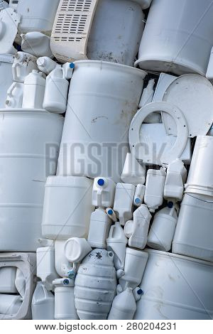 A Pile Of Plastic Litter And Waste