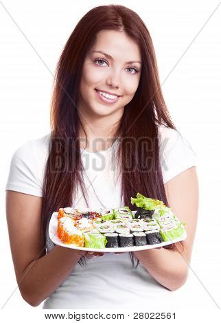 Kobieta z Sushi