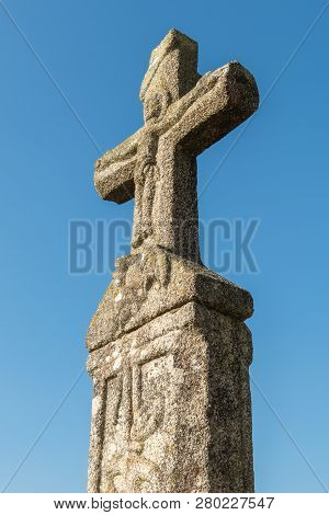 View At Architectural Detail On The Ruins Of Paco Dos Condes In Barcelos. The Building Was Destroyed